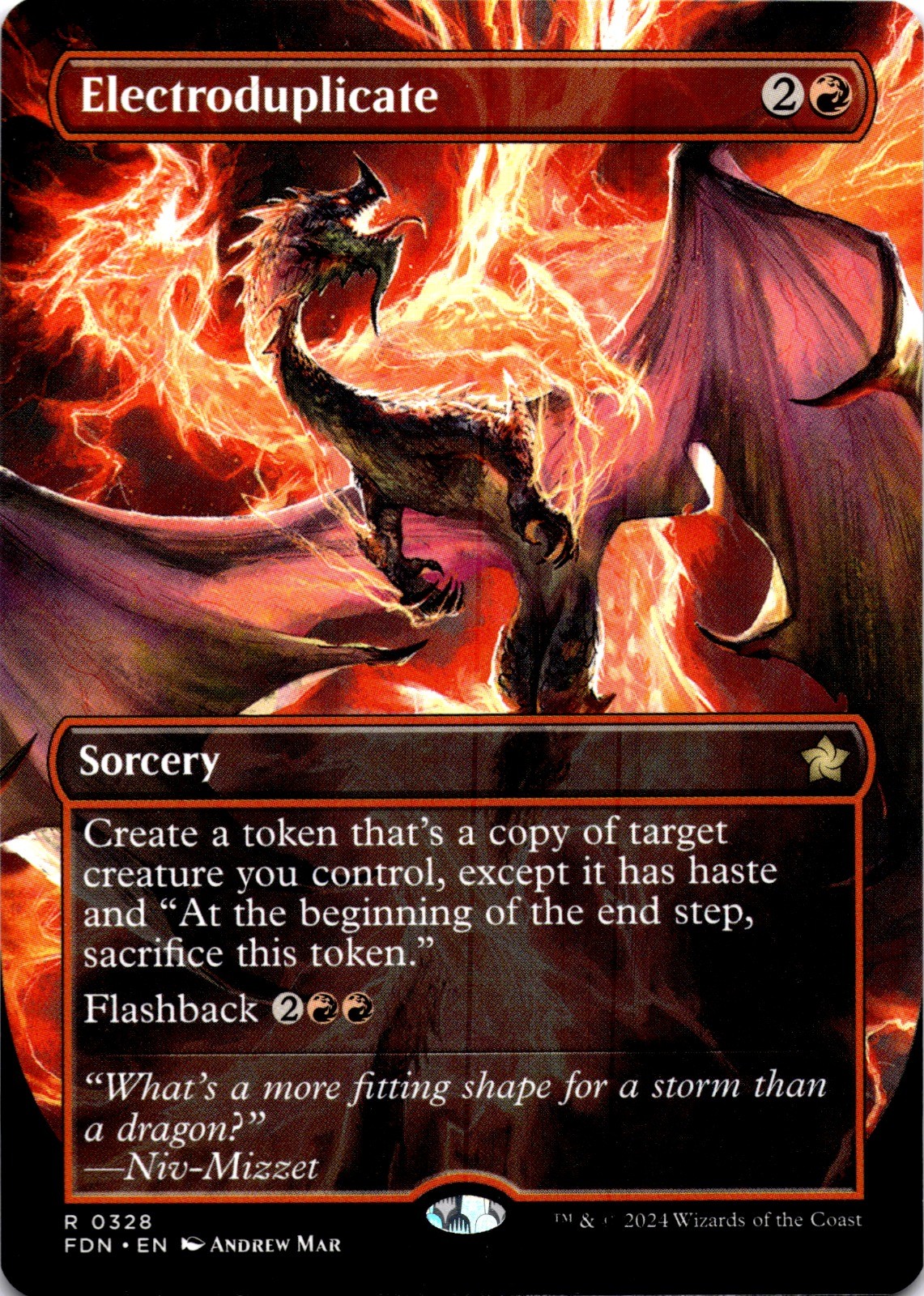 MTG Electroduplicate (Borderless) NM R 328 Foundations