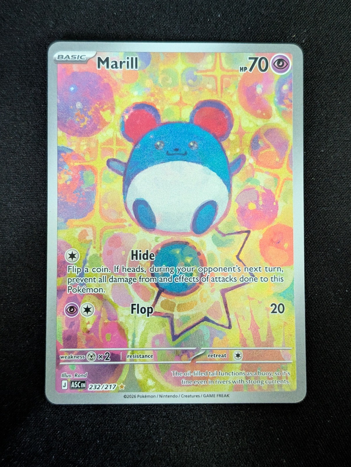 Marill 232/217 Illustration Rare ME: Ascended Heroes Holo ASC