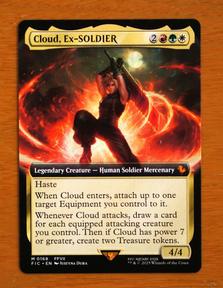 Cloud, Ex-SOLDIER #168 -Borderless Regular- FIC English MTG Near Mint Card