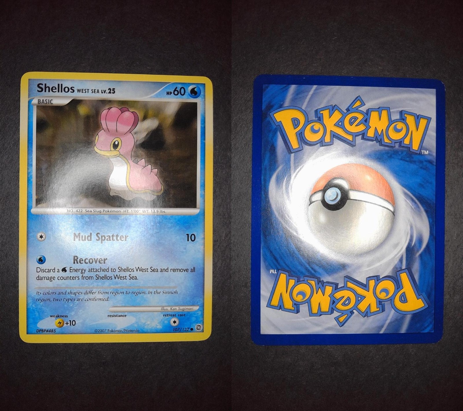 Shellos West Sea 107/132 Common Secret Wonders Pokemon Lightly Played