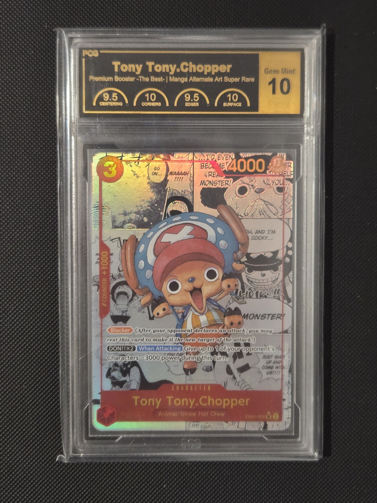PCG 10 MANGA Chopper PRB01 (Gold Text Counter) English.
