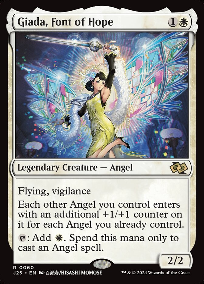 MTG Magic the Gathering Giada, Font of Hope (60/779) Foundations Jumpstart LP