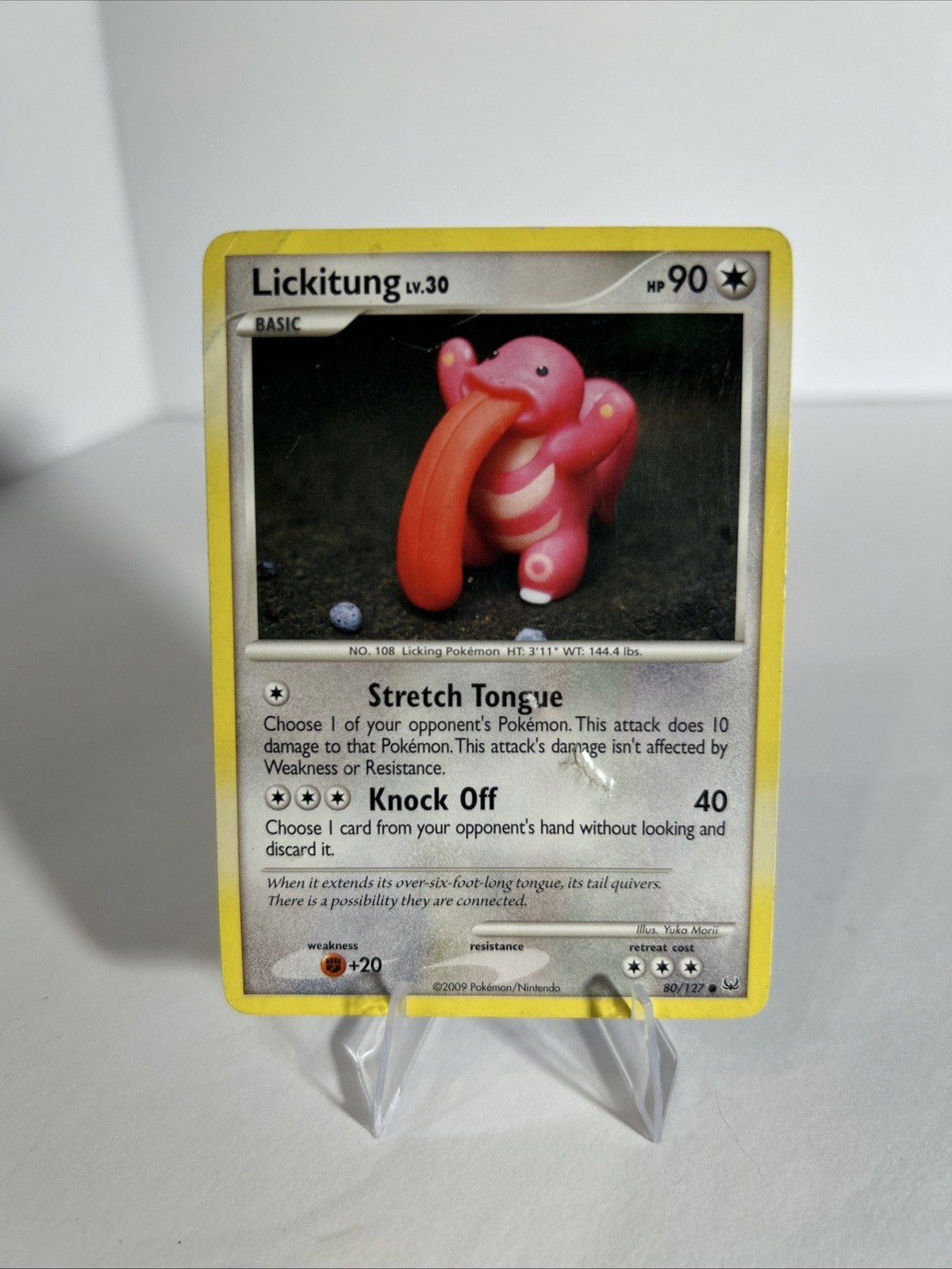 Lickitung 80/127 Platinum 2009 Common HP Heavily Played Pokemon TCG
