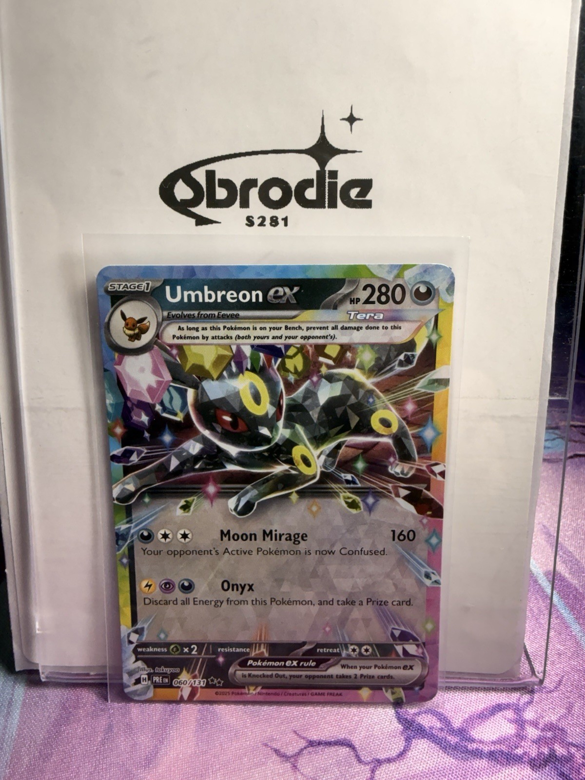 The Pokémon Company Umbreon ex 060/131 SV Prismatic Evolutions Holo Eng 280HP