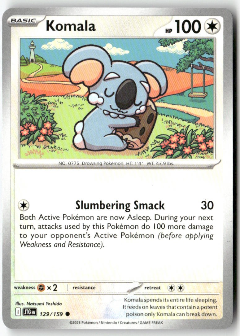 Komala 129/159 Journey Together Common Pokemon Natsumi Yoshida
