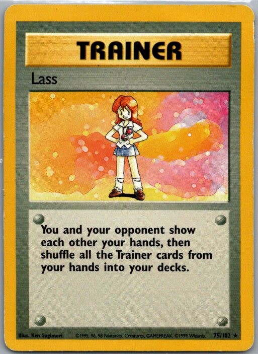 Lass Rare Base Set 075/102 HP