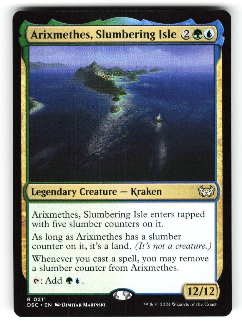 Arixmethes, Slumbering Isle #211 (NM) (DSC) (Non-Foil) MTG Magic