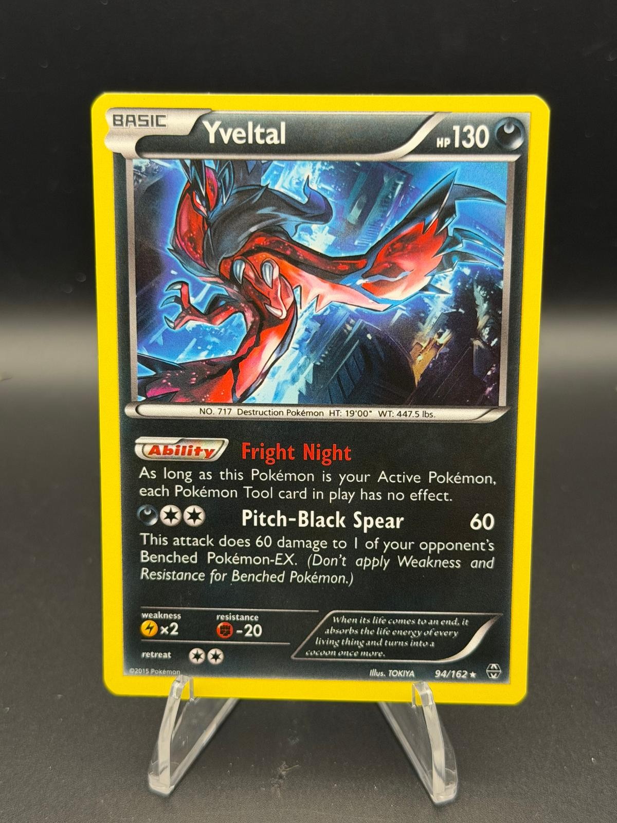 Yveltal 94/162 Holo Rare BREAKthrough Pokemon Holo Near Mint