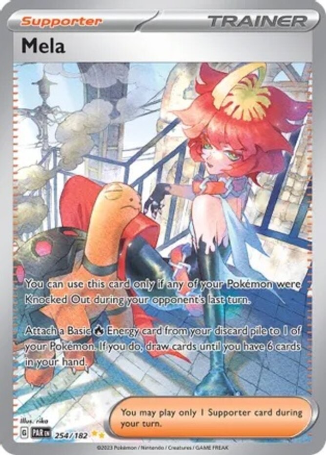 NM-Mint Mela – 254/182 – Special Illustration Rare Pokemon Paradox Rift