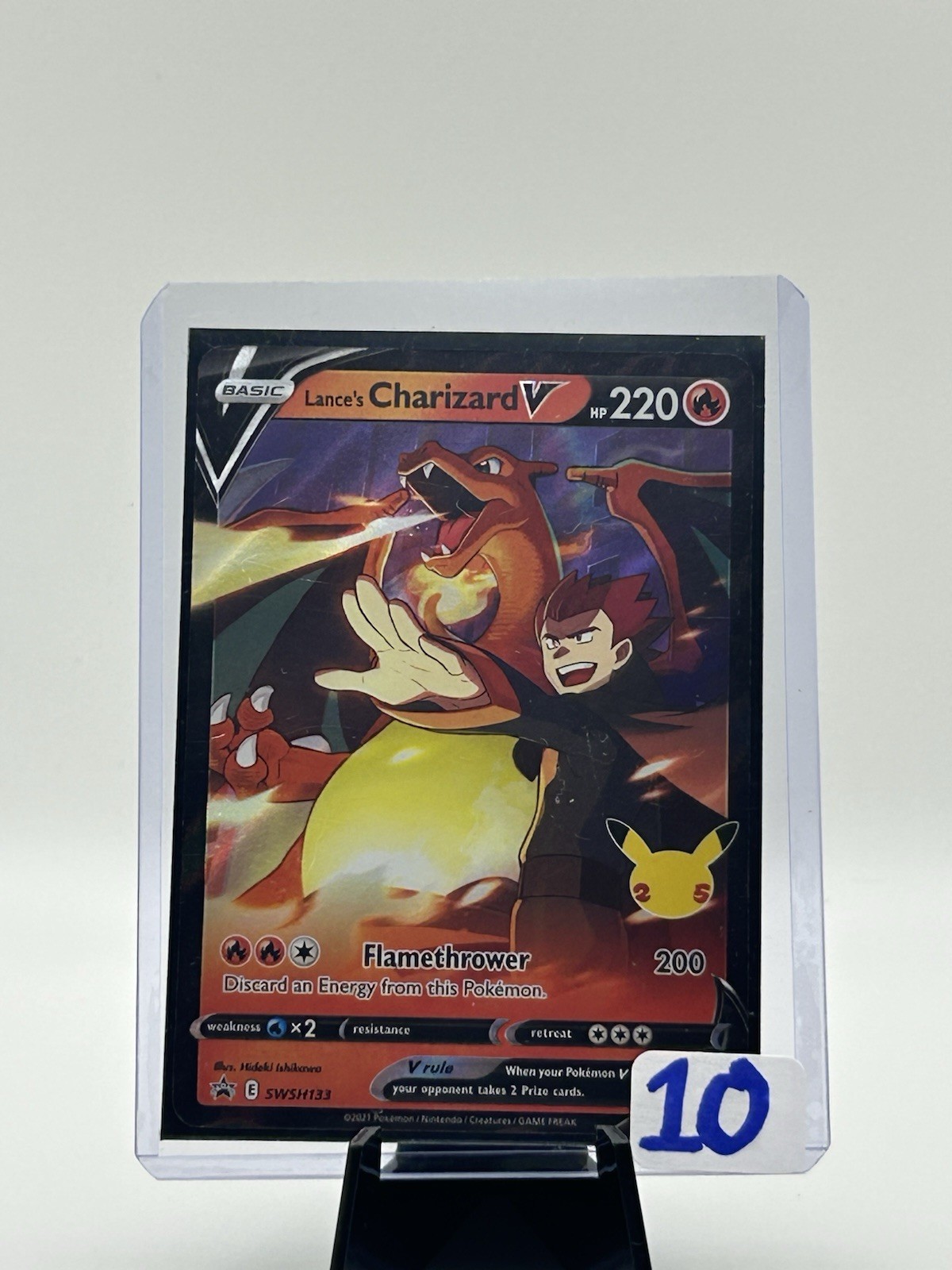 Lance’s Charizard V SWSH133 SWSH Promo Holo EN 220HP Pokémon TCG Card