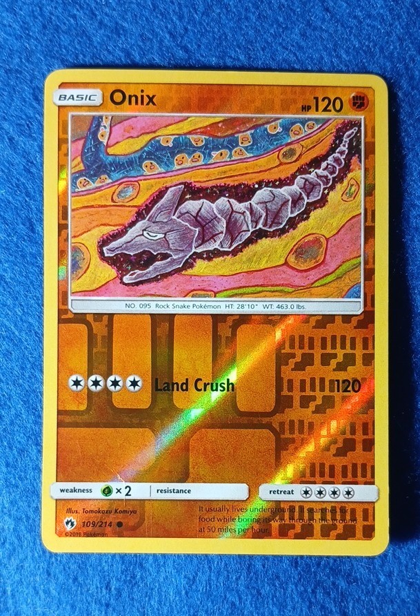 Onix 109/214 Sm-Lost Thunder Reverse Holo