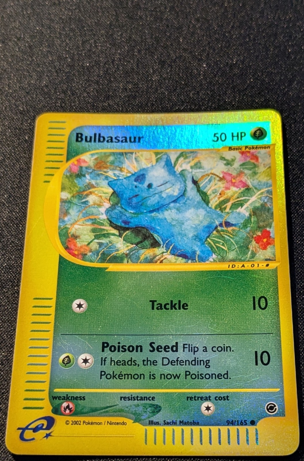 Pokemon EXPEDITION – #94/165 Bulbasaur – Reverse Holo – ENG – Near Mint
