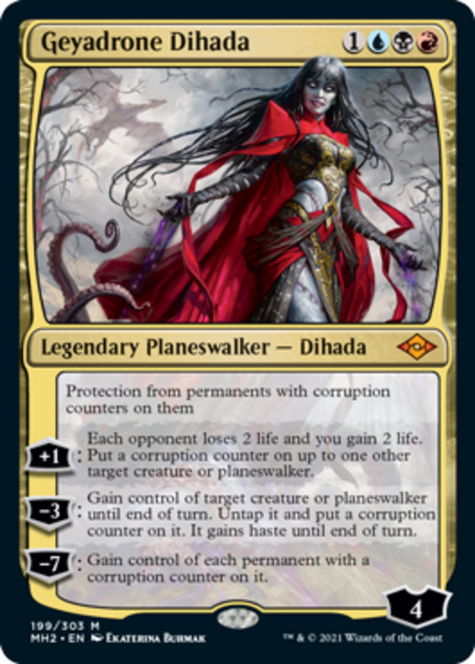 Geyadrone Dihada Light Play, English Magic the Gathering MTG Modern Horizons 2