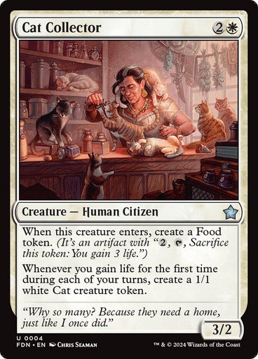 NM Cat Collector, MTG, Foundations, Magic the Gathering, 4
