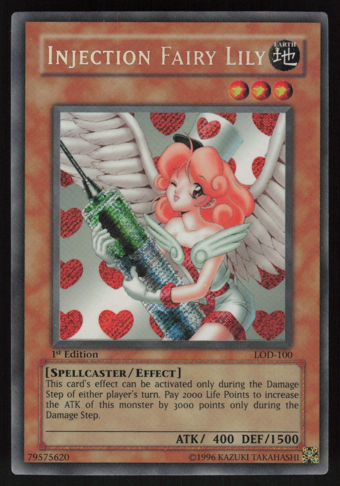 Injection Fairy Lily LOD-100 Legacy of Darkness 1st Edition Secret Rare YU-GI-OH