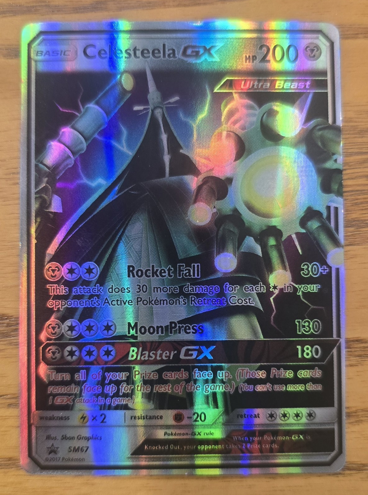 The Pokémon Company Celesteela GX SM67 Black Star Promo Holo English 200 HP