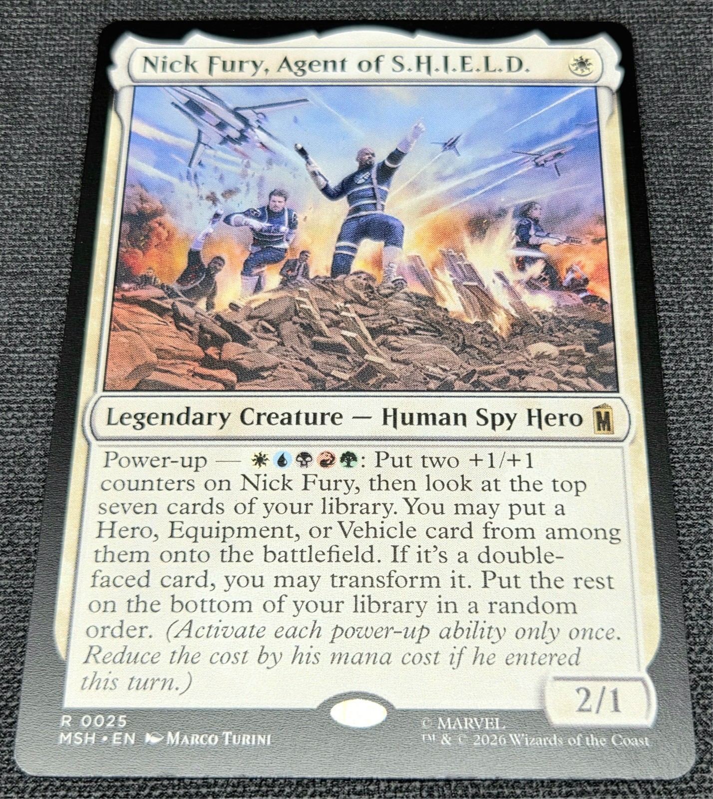 Magic the Gathering Marvel’s Super Heroes Nick Fury, Agent of S.H.I.E.L.D. #0025