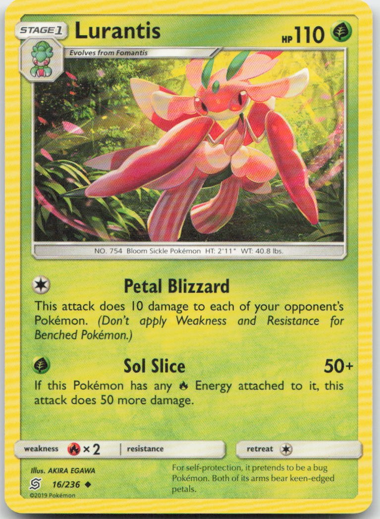 Pokemon : Lurantis Unified Minds 16/236 : UC