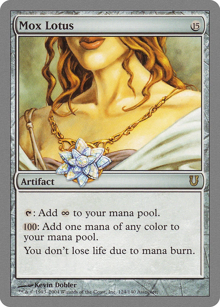 Mox Lotus Unhinged PLD Artifact Rare MAGIC THE GATHERING MTG CARD ABUGames