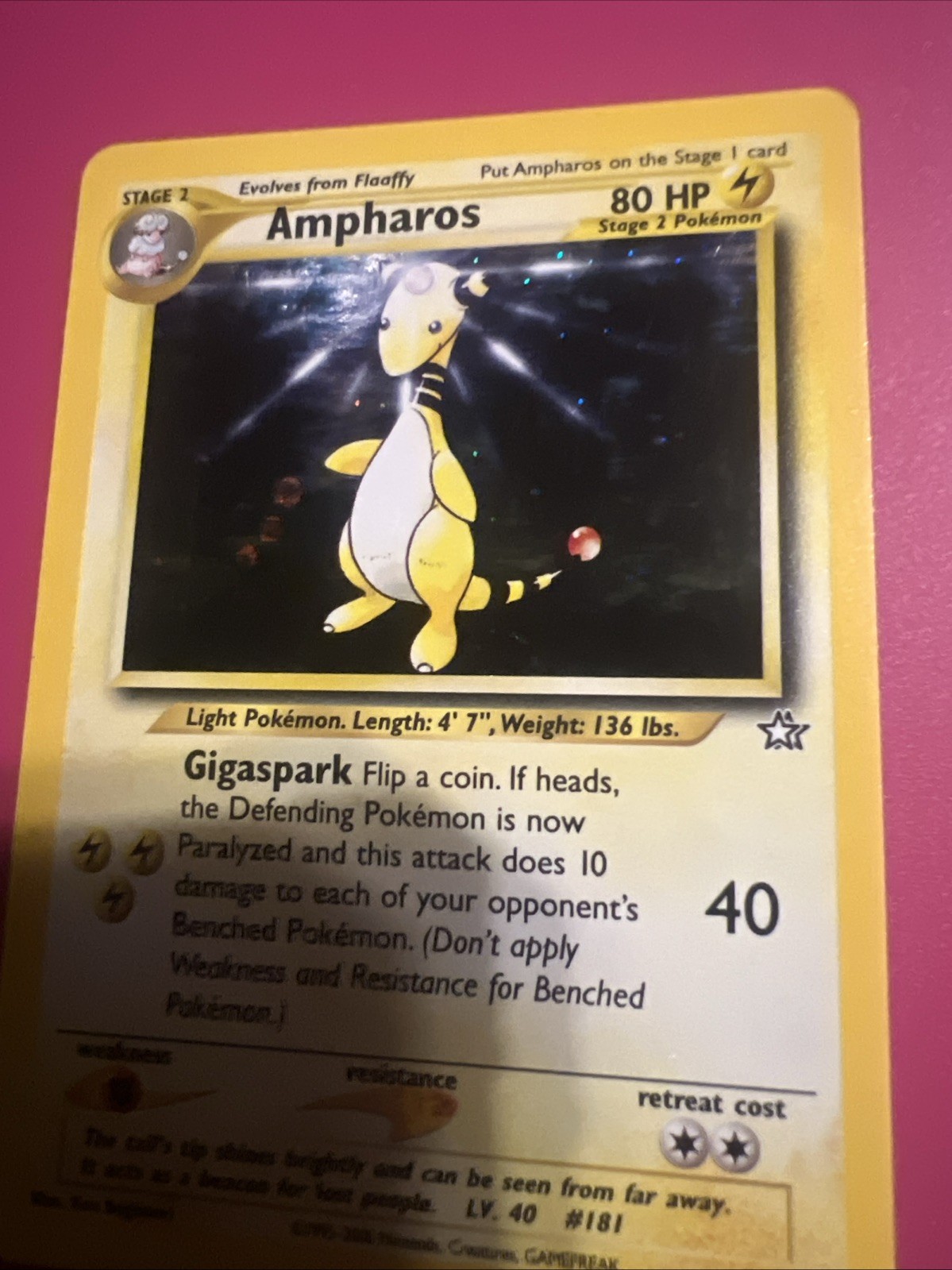 Ampharos 1/111 Neo Genesis Holo