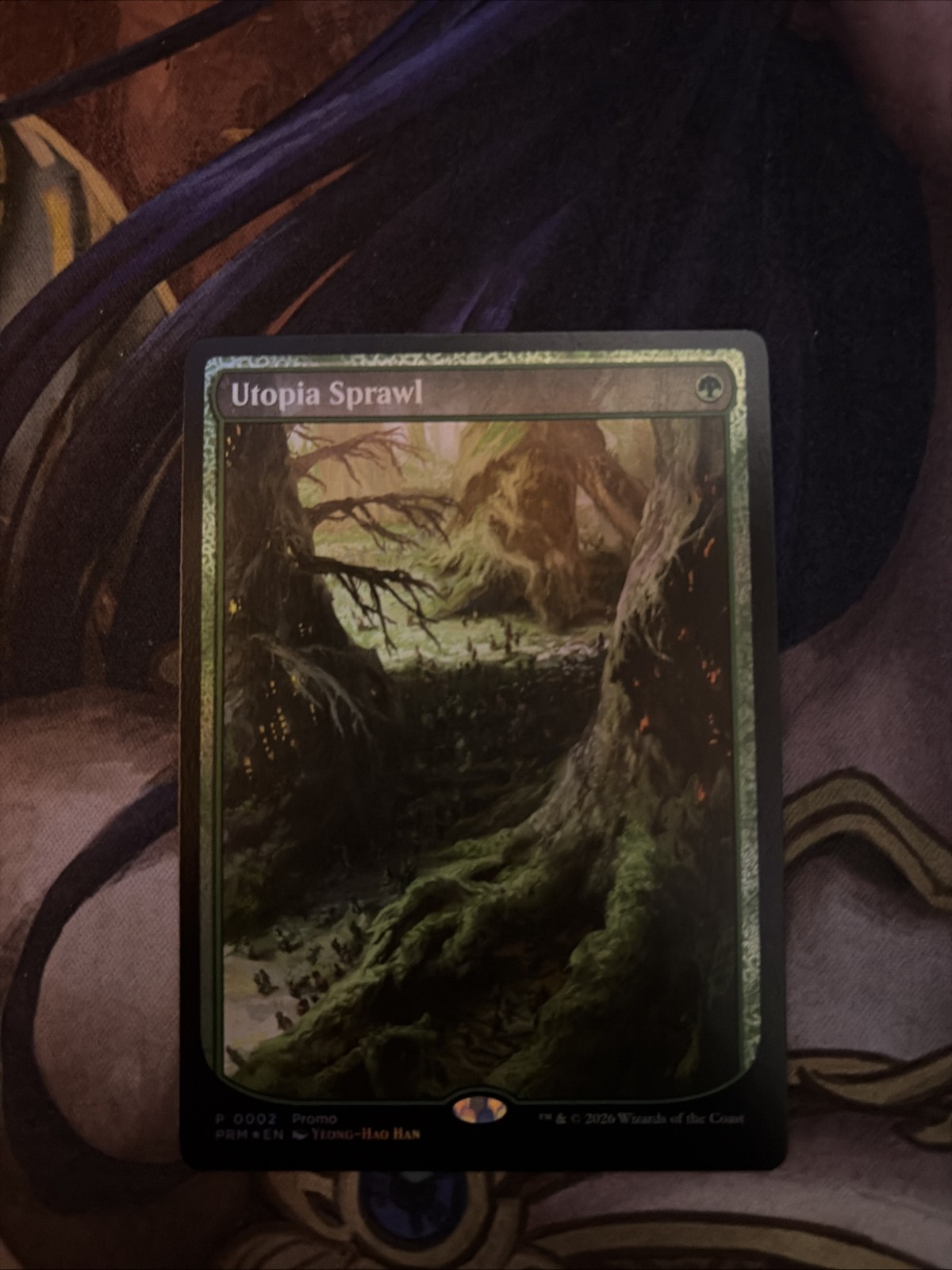 MTG Utopia Sprawl Textless FOIL Secret Lair Amsterdam Festival in a Box Promo