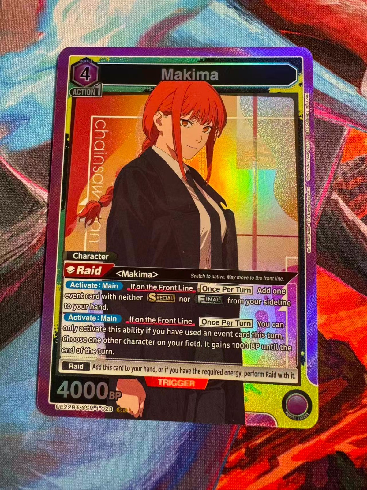 Bandai Union Arena Chainsaw Man Makima SR Foil UE22BT/CSM-1-023 4000 BP english