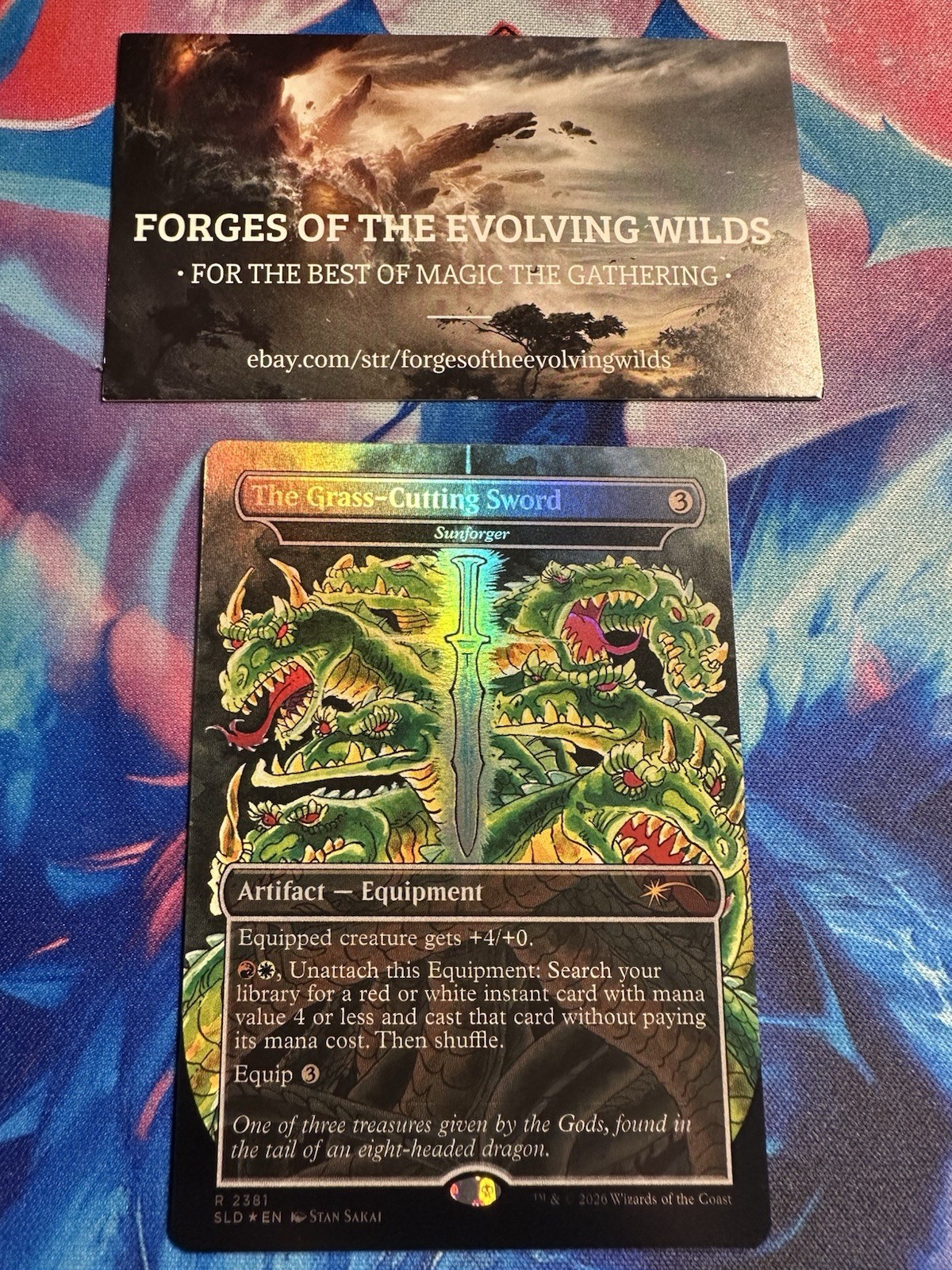 The Grass-Cutting Sword – Sunforger Foil TMNT Secret Lair Stan Sakai Teenage