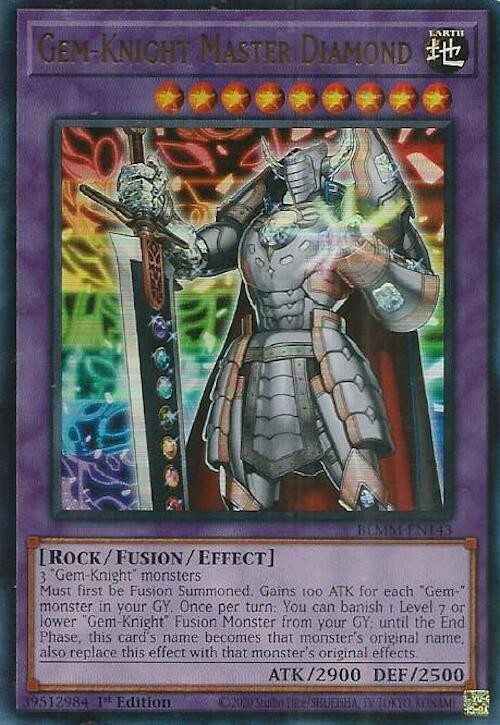 Gem-Knight Master Diamond 1st Edition Ultra Rare Battles of Legend: Monster Mayh