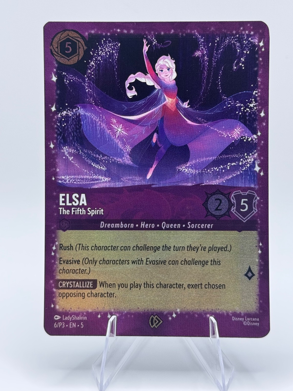 Elsa – The Fifth Spirit Holo Promo Disney Lorcana Promo Cards 6 NM