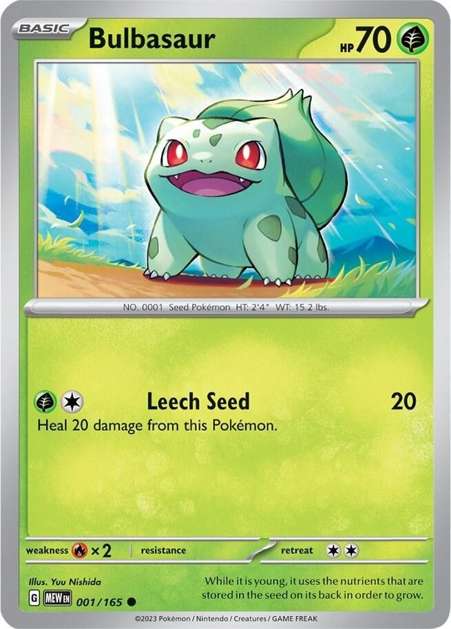 Bulbasaur 001/165 – SV: 151 – Pokemon TCG – NM