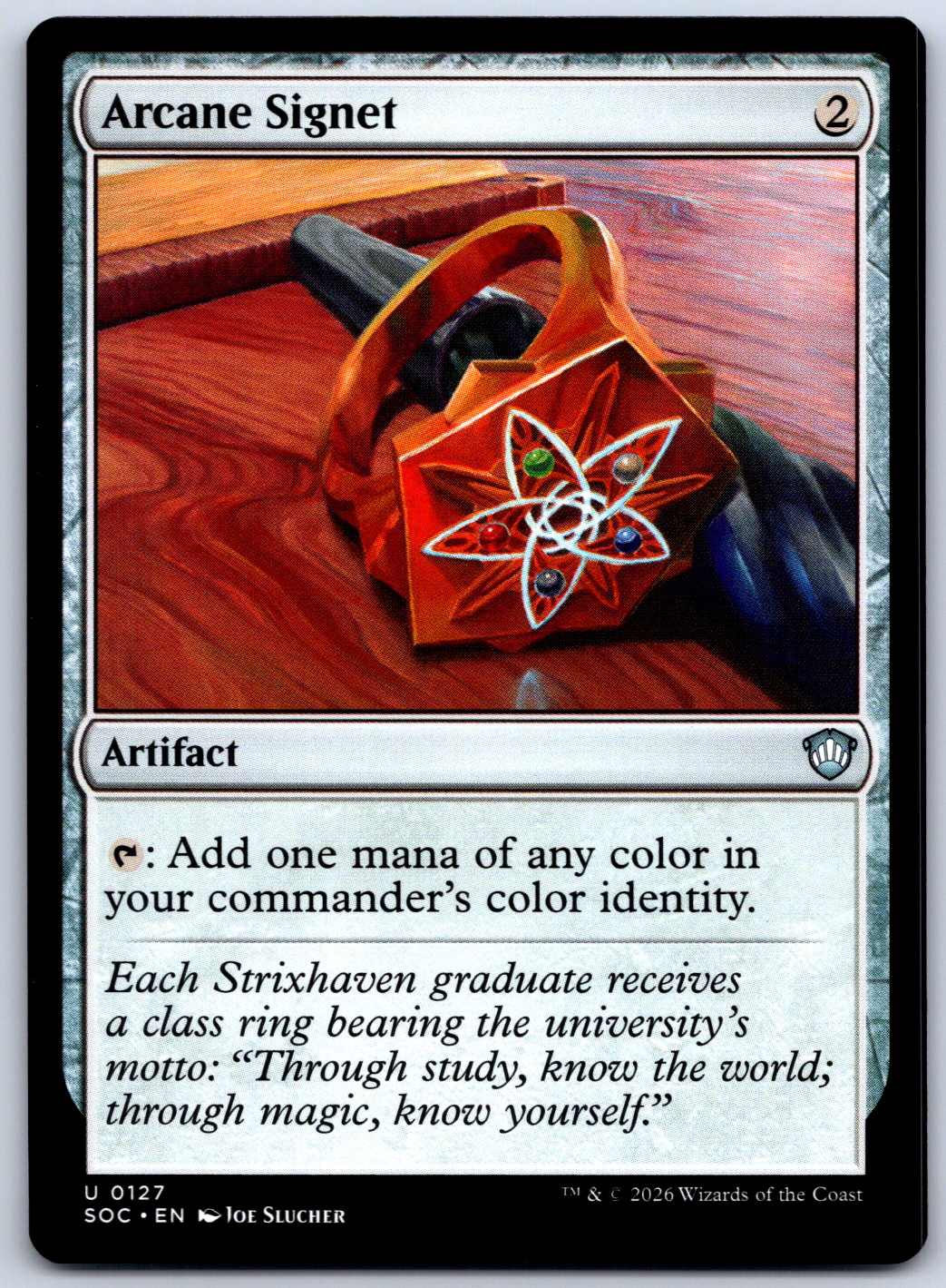 Arcane Signet Commander: Secrets of Strixhaven NM U 127 SOC