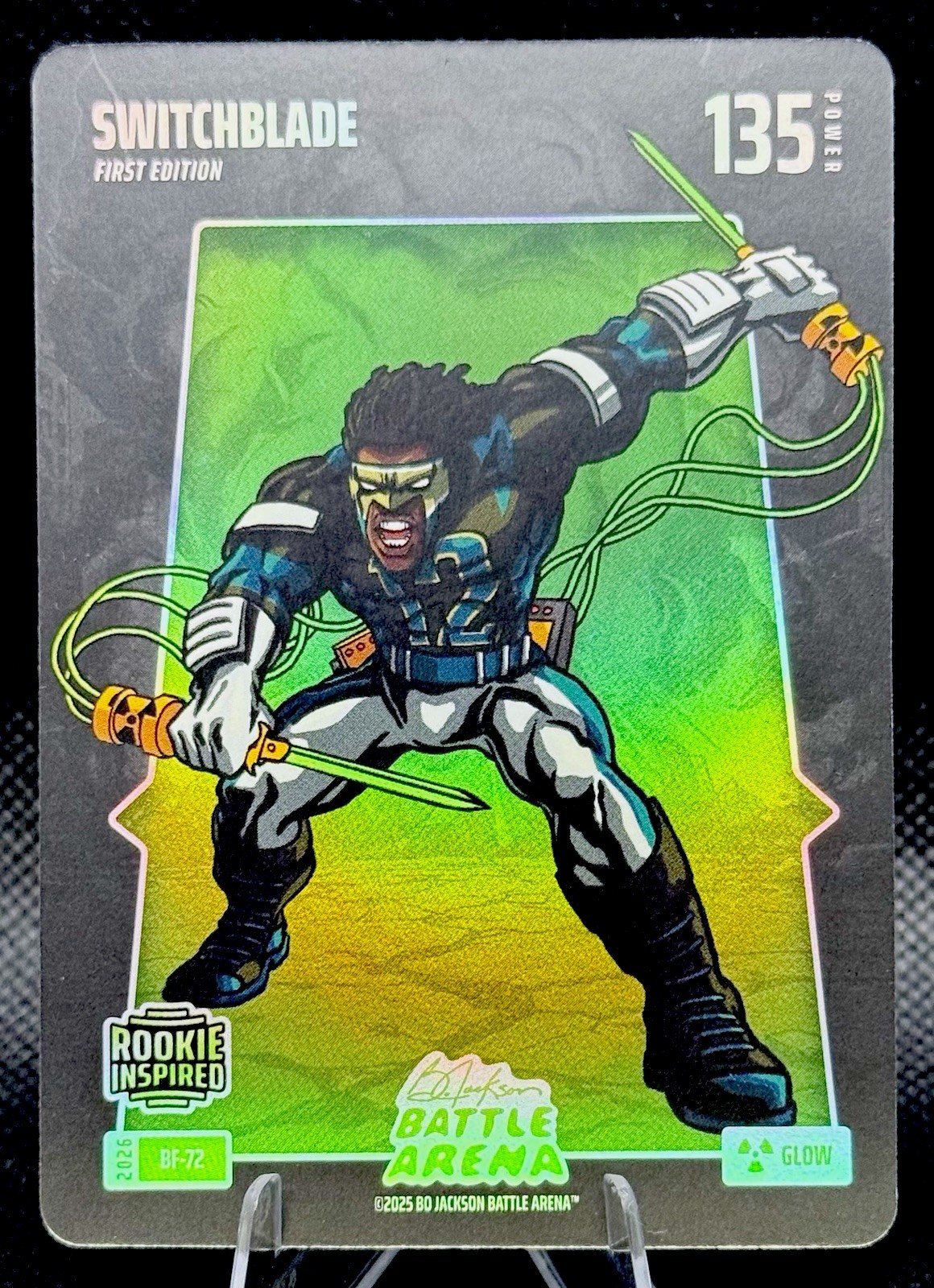2026 Bo Jackson Battle Arena #BF-72 Switchblade Travis Hunter Battle Foil Glow