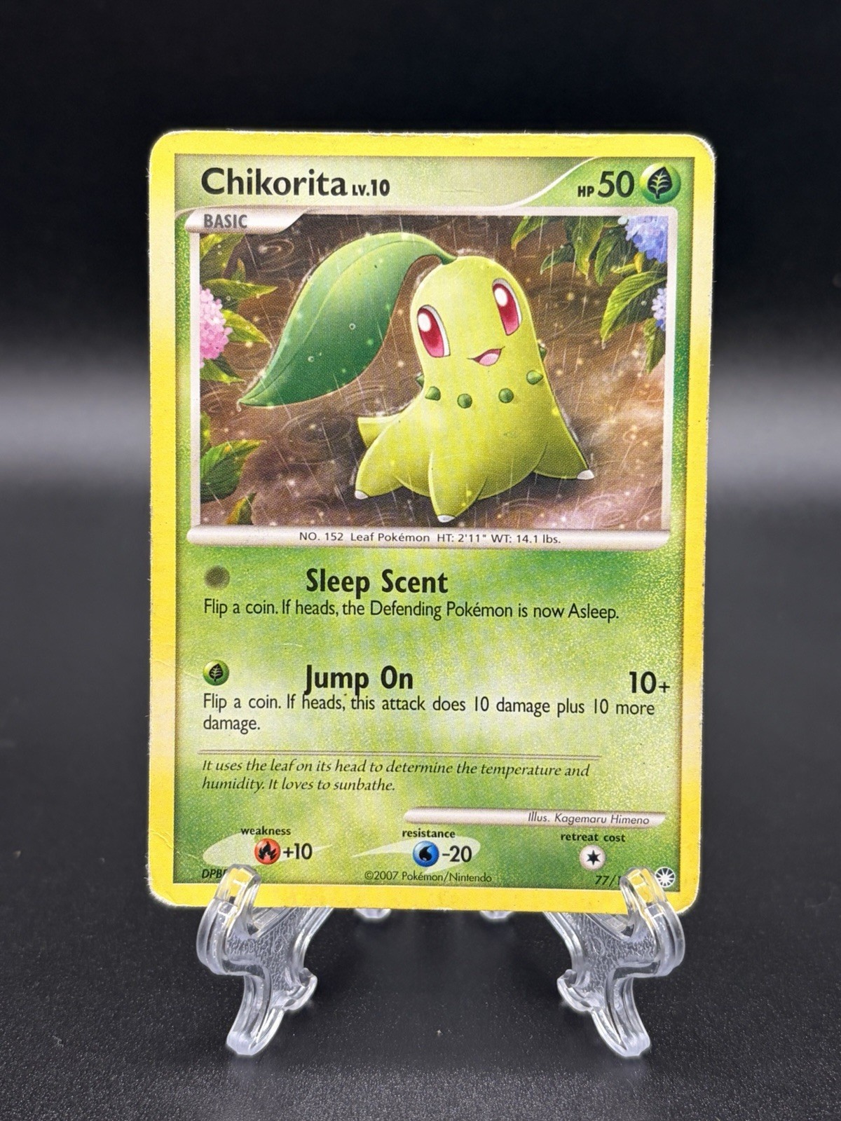 Chikorita Lv 10 77/123 Mysterious Treasures Pokemon Card