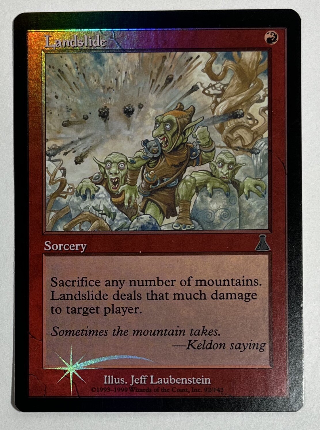 MTG LANDSLIDE (FOIL) Urza’s Destiny (OldManMTG 002-434)