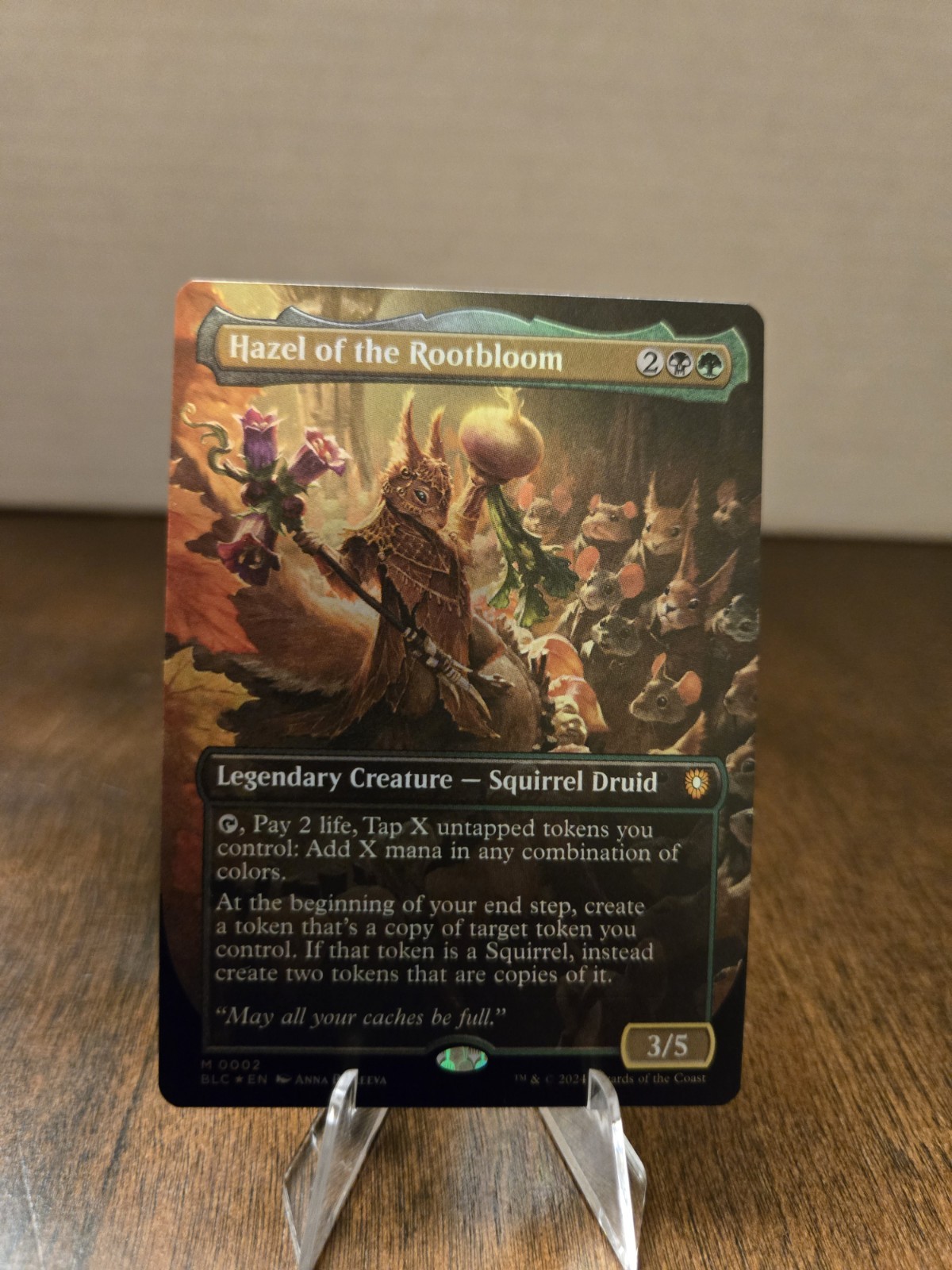 Hazel of the Rootbloom (Borderless) Commander: Bloomburrow Foil