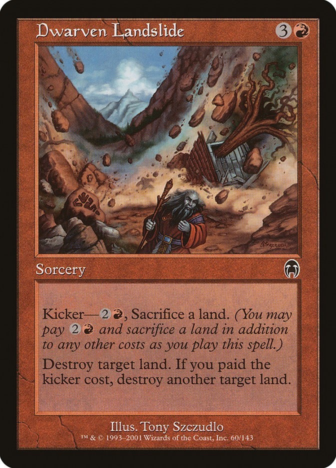 Apocalypse Dwarven Landslide MTG Magic the Gathering NM