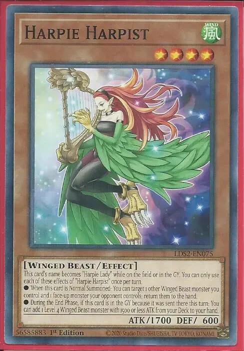 Yugioh – Harpie Harpist – 1st Edition Card