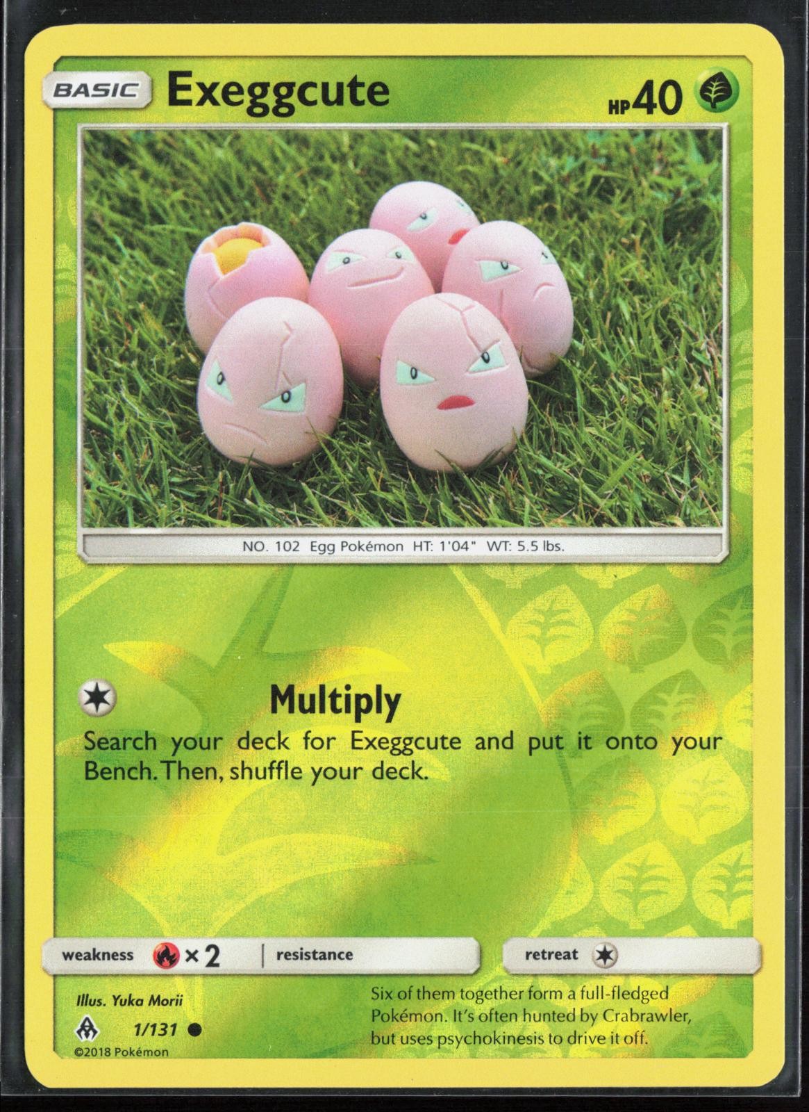 Exeggcute 1/131 – Pokemon Forbidden Light – Reverse Holo Common – NM