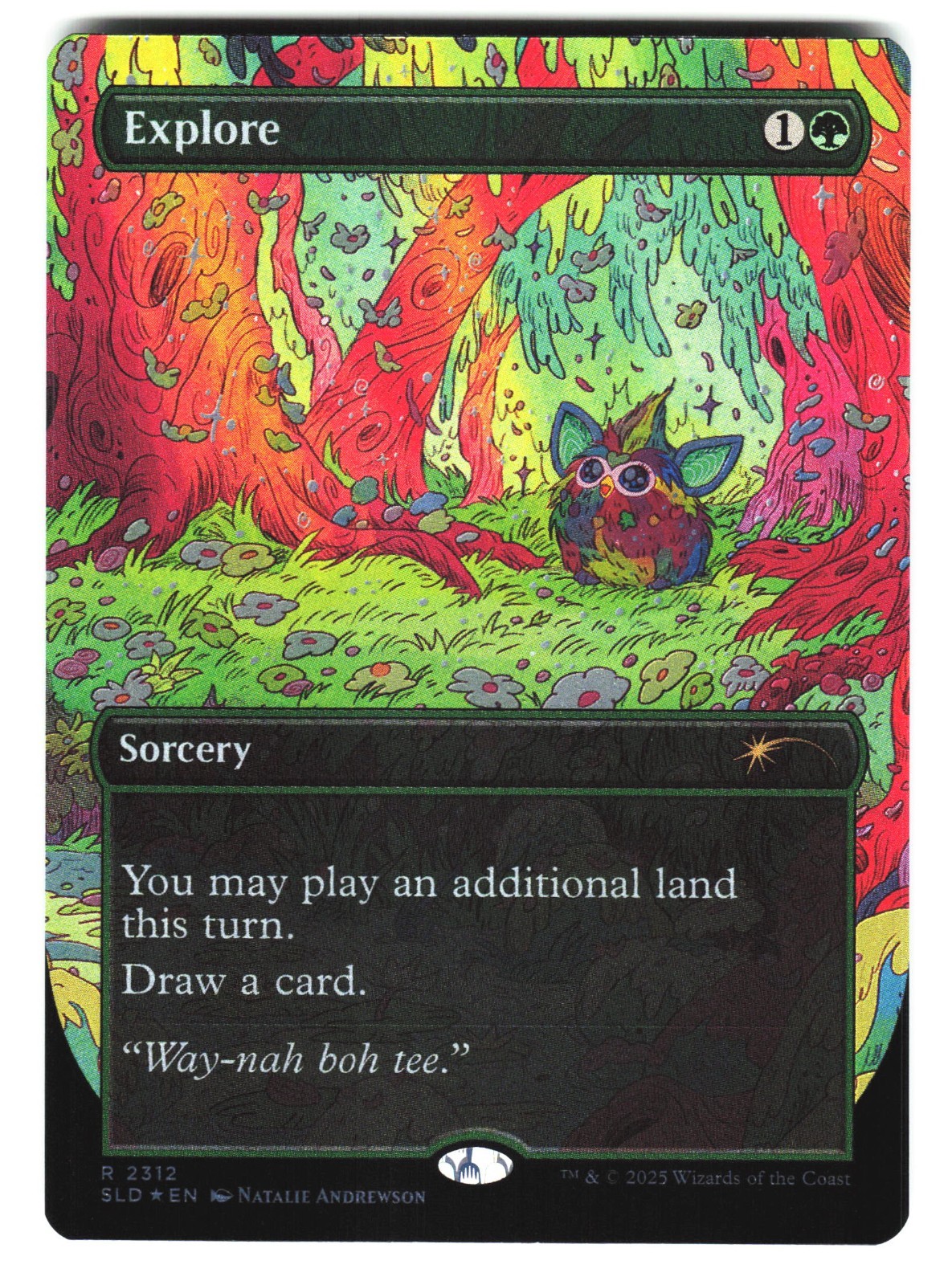 Explore #2312 (NM) (Rainbow Foil) Secret Lair Furby SLD MTG Magic
