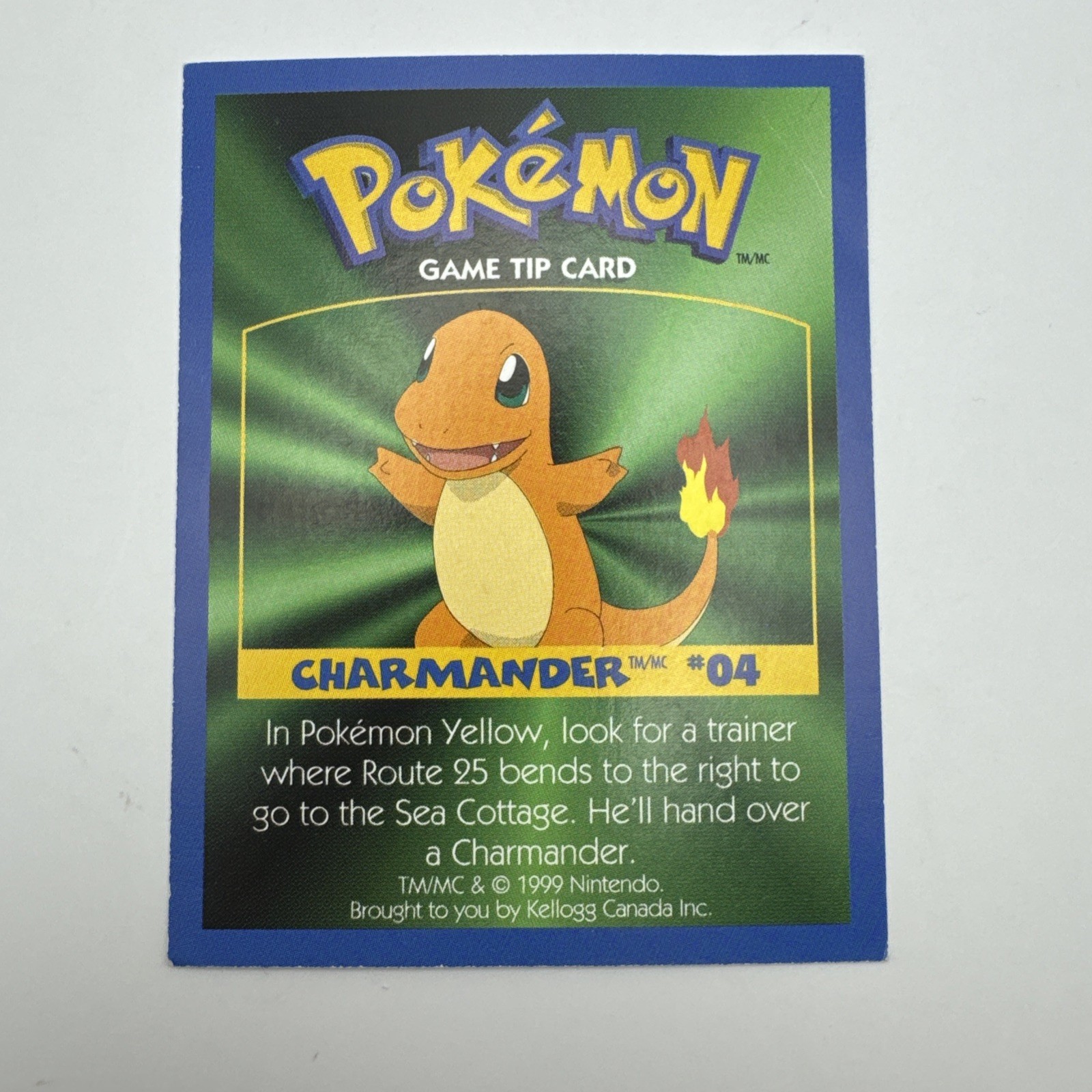 Pokemon: EEVEE #133 [Game Tip Card] – [Kellogg’s Canada Cereal Promo (1999)]