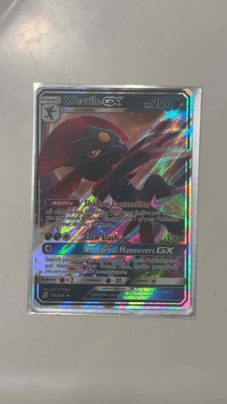 Weavile GX 132/236 Sm-Unified Minds Holo