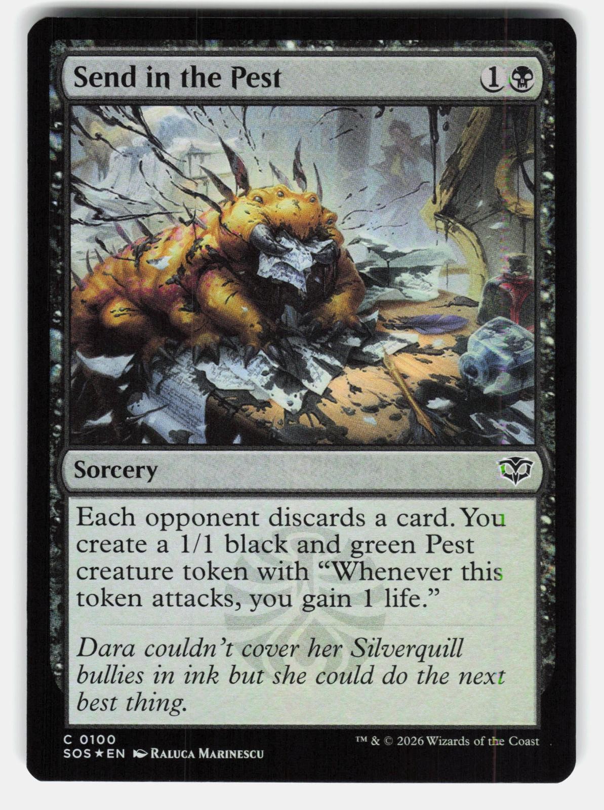 SEND IN THE PEST FOIL – Magic: The Gathering – MARINESCU NM/M
