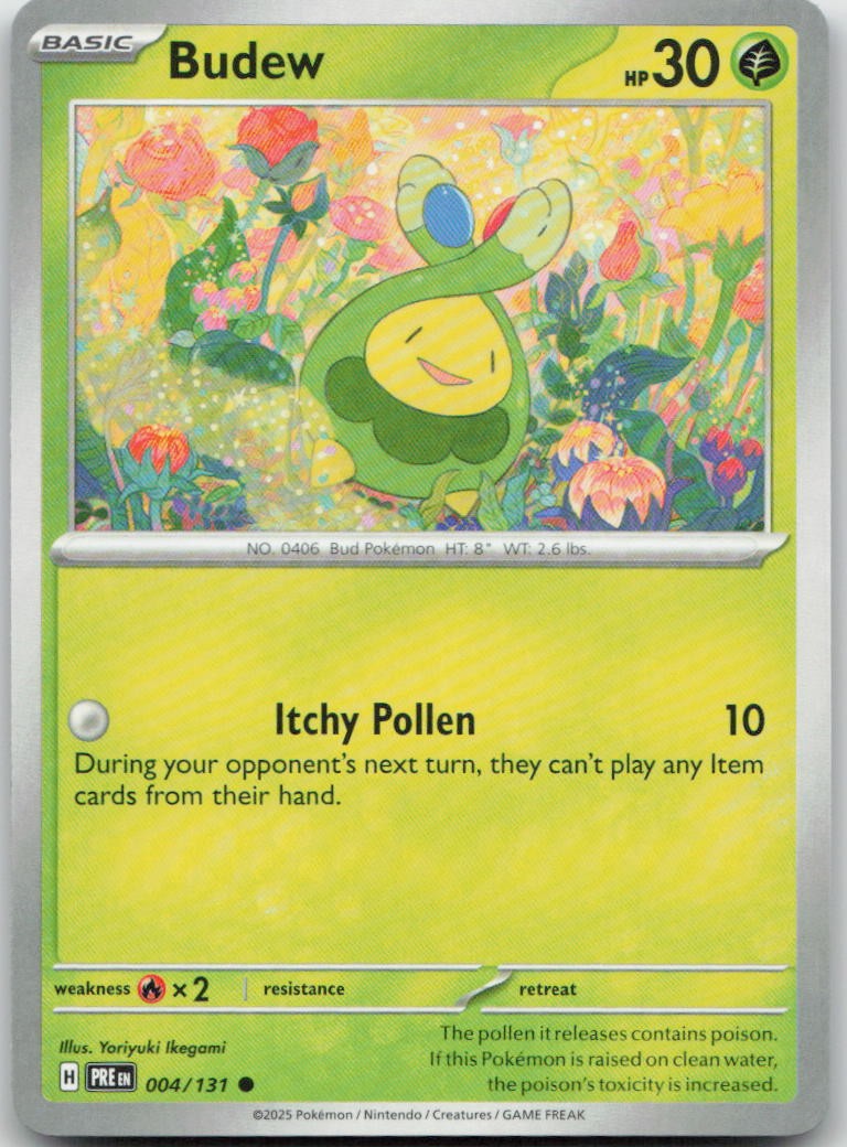 Budew – [PRE – 004/131] – Common – Pokemon – EN
