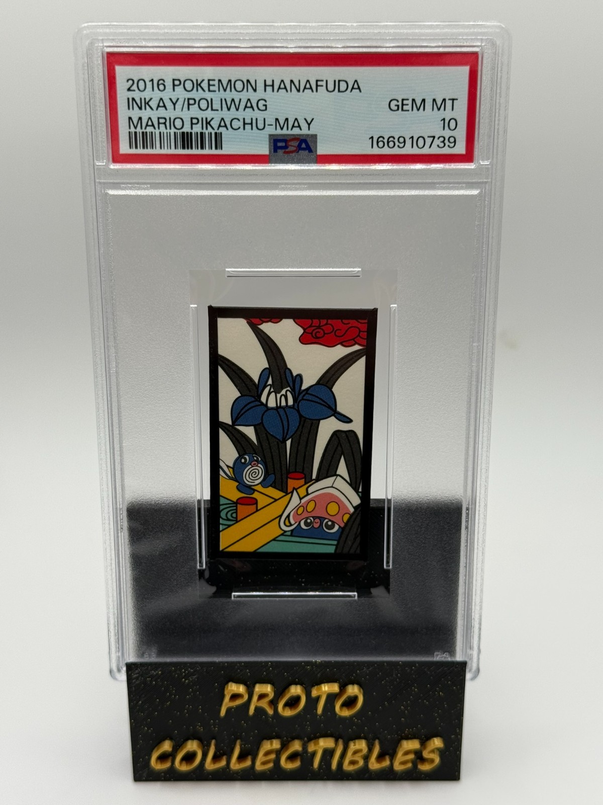 2016 Pokemon Hanafuda Inkay / Poliwag May PSA 10