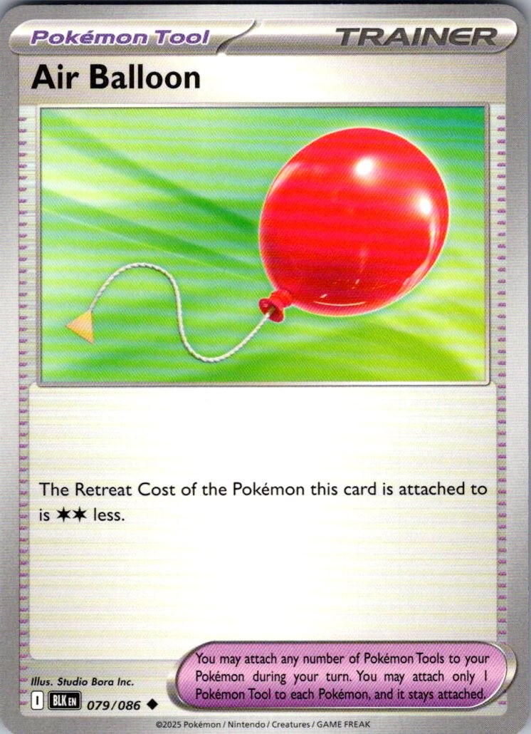 Air Balloon Uncommon SV: Black Bolt 079/086 NM Studio Bora Inc