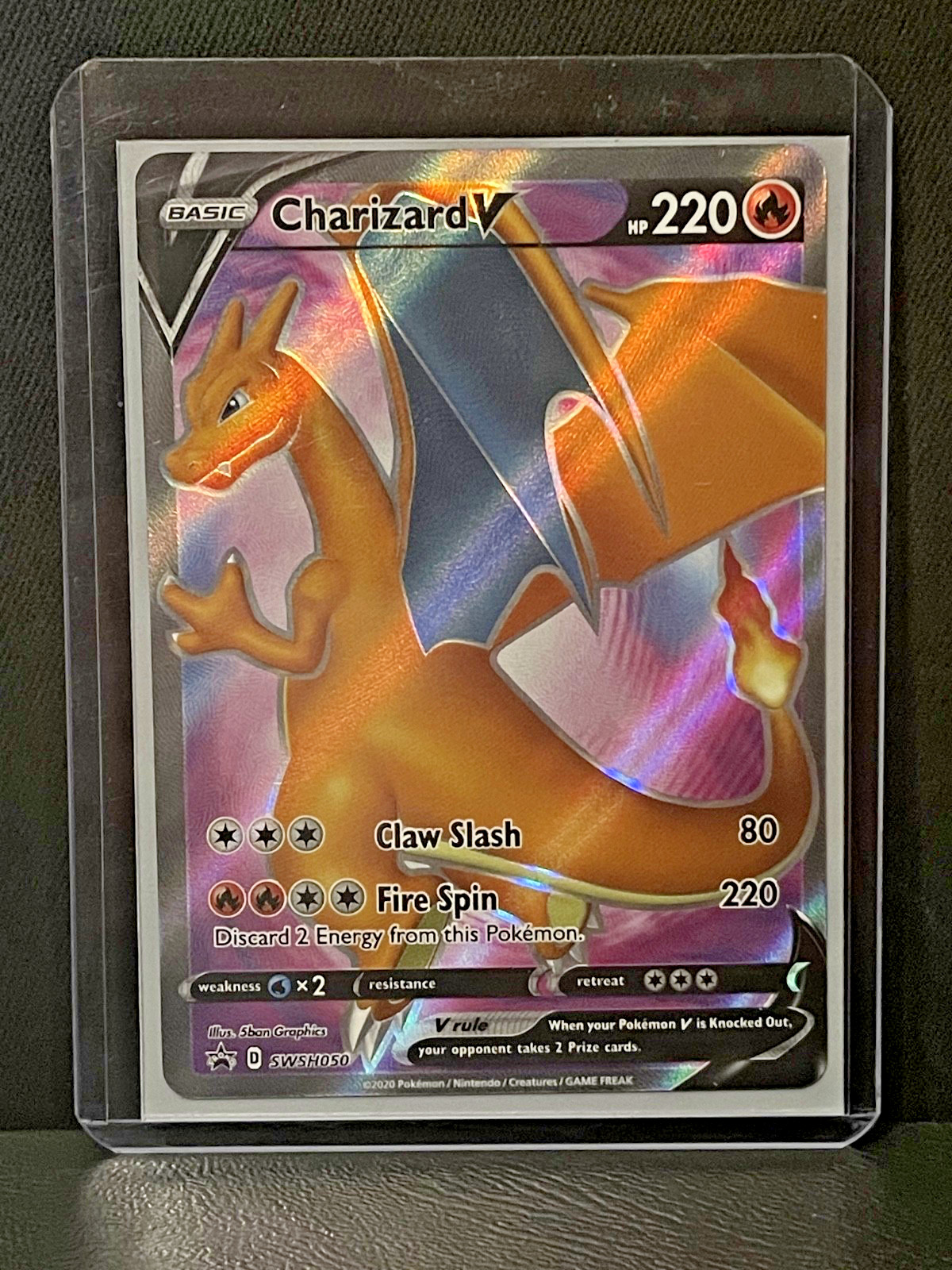 Charizard V SWSH050 Promo Sword & Shield Promo Pokemon Holo
