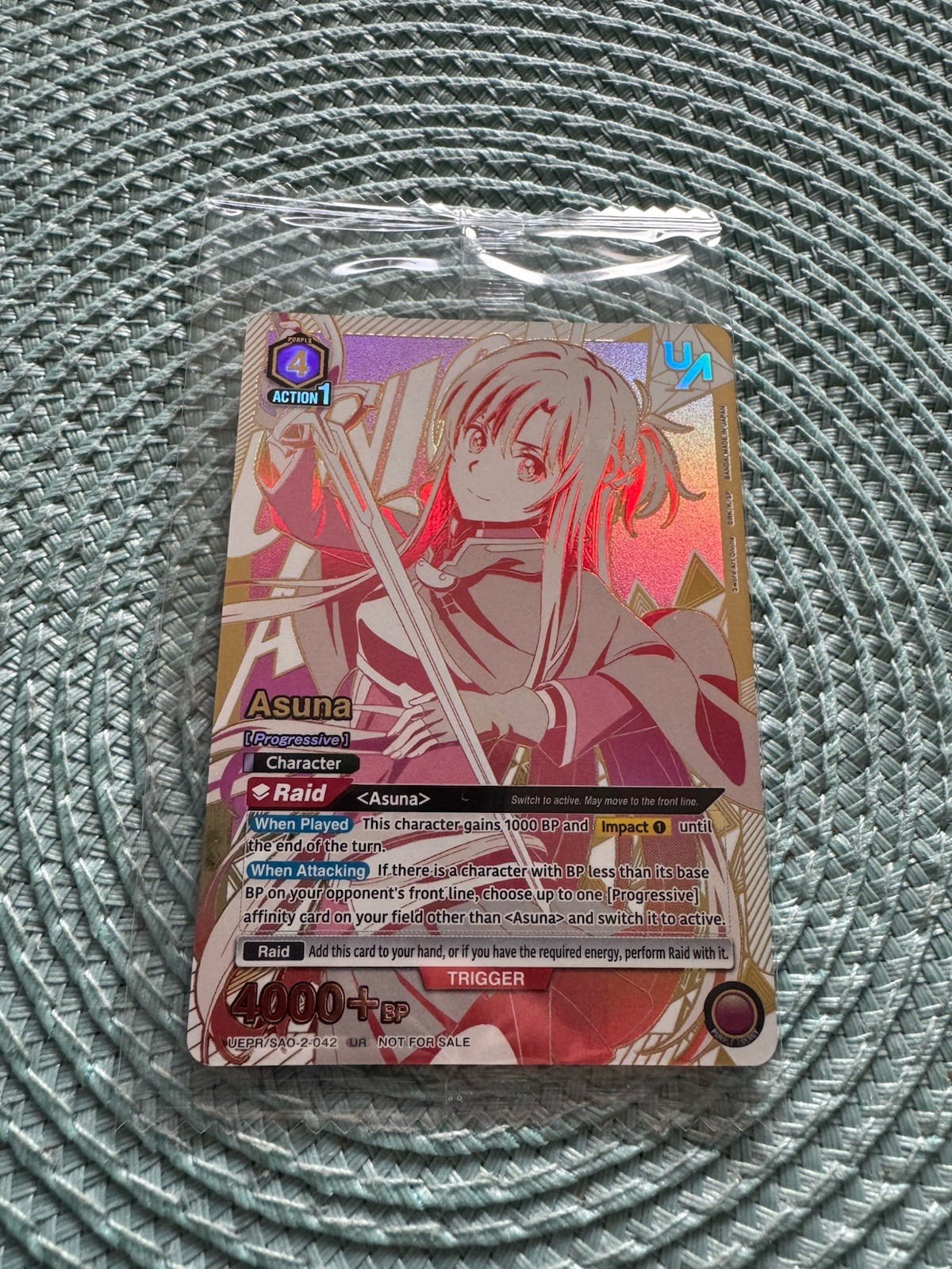 Union Arena Asuna UEPR/SAO-2-042 Top 4 Rare Battle Sealed
