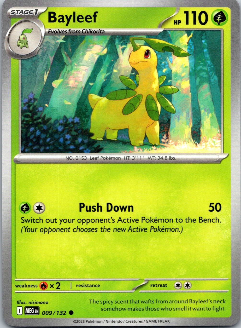 BAYLEEF – 009/132 – MEGA EVOLUTION – – LP – NISIMONO