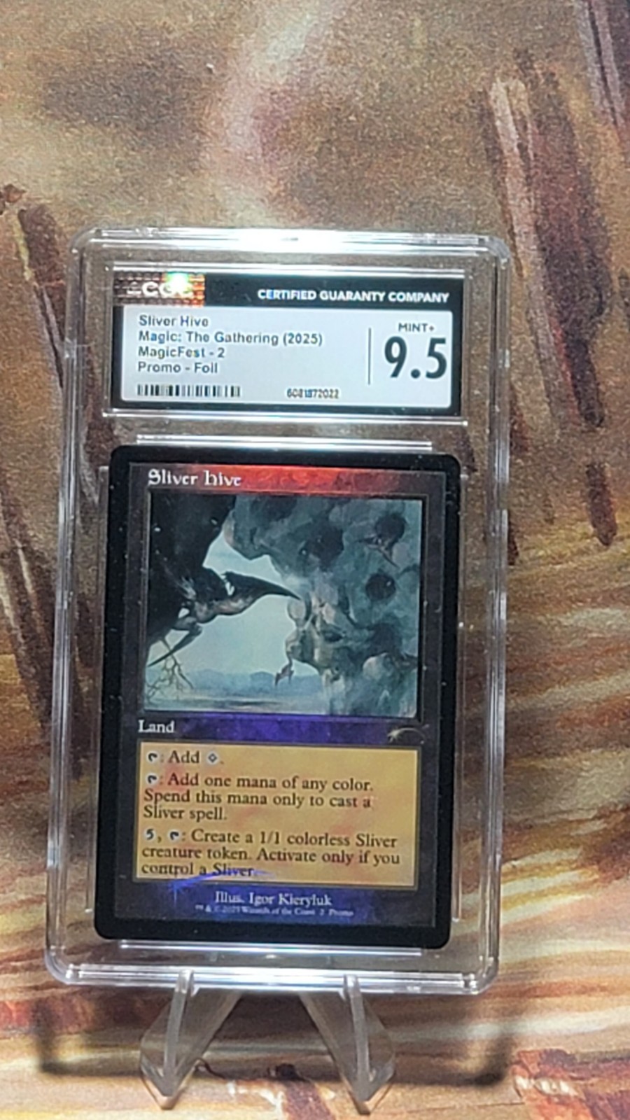 MTG Sliver Hive Retro Frame SLD Promo Foil MagicFest 2 CGC 9.5 Mint+