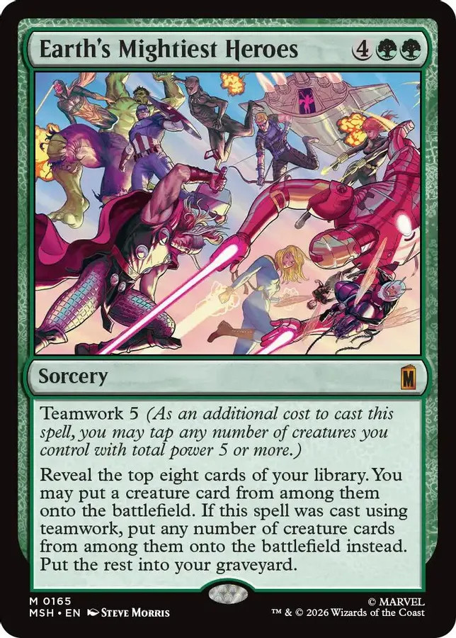 Earth’s Mightiest Heroes 165 NM Marvel Super Heroes MTG